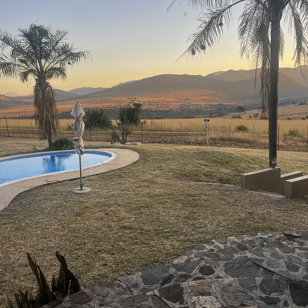 Luxury safari accommodation with swimming pool on a horse riding safari in South Africa