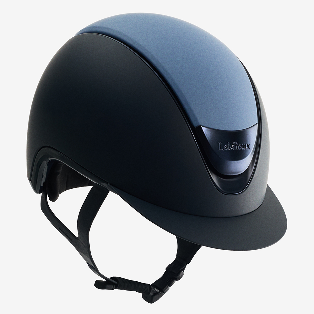 LeMieux Verv Riding Hat with Blue Panel LeMieux Verv Riding Hat with Blue Panel