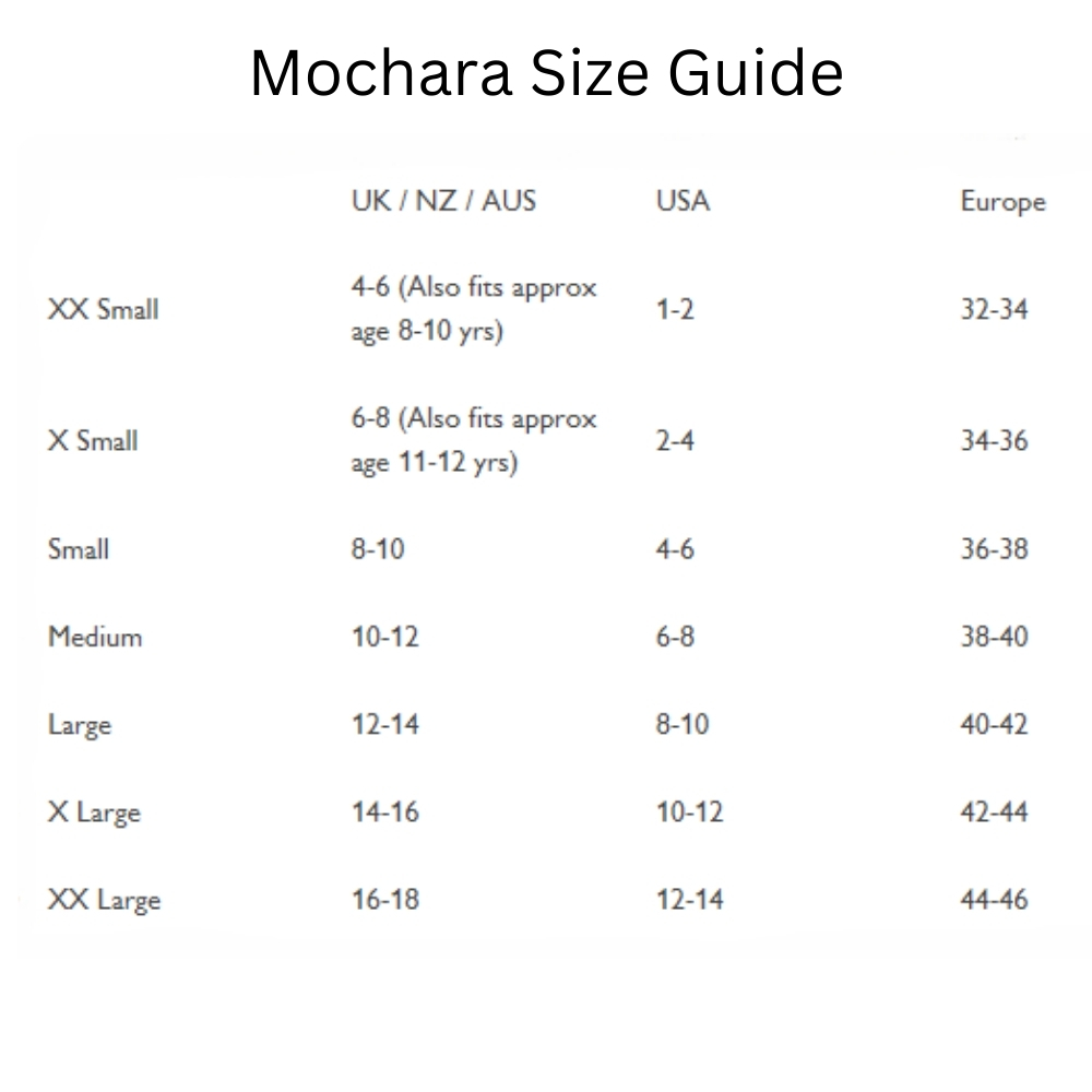 Mochara Clothing Size Guide 